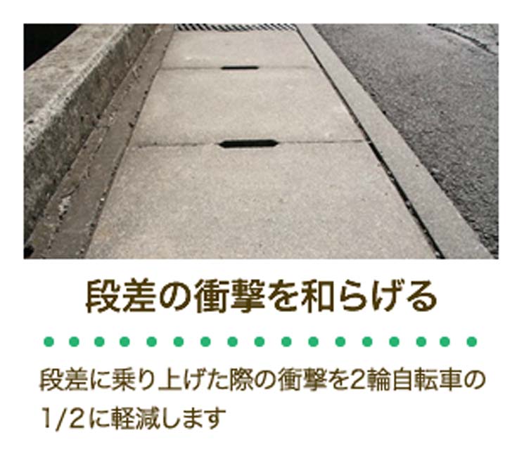段差の衝撃を和らげる
